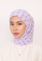 LUMIERÉ PRINTED INSTANT BAWAL - PURPLE PAISLEY
