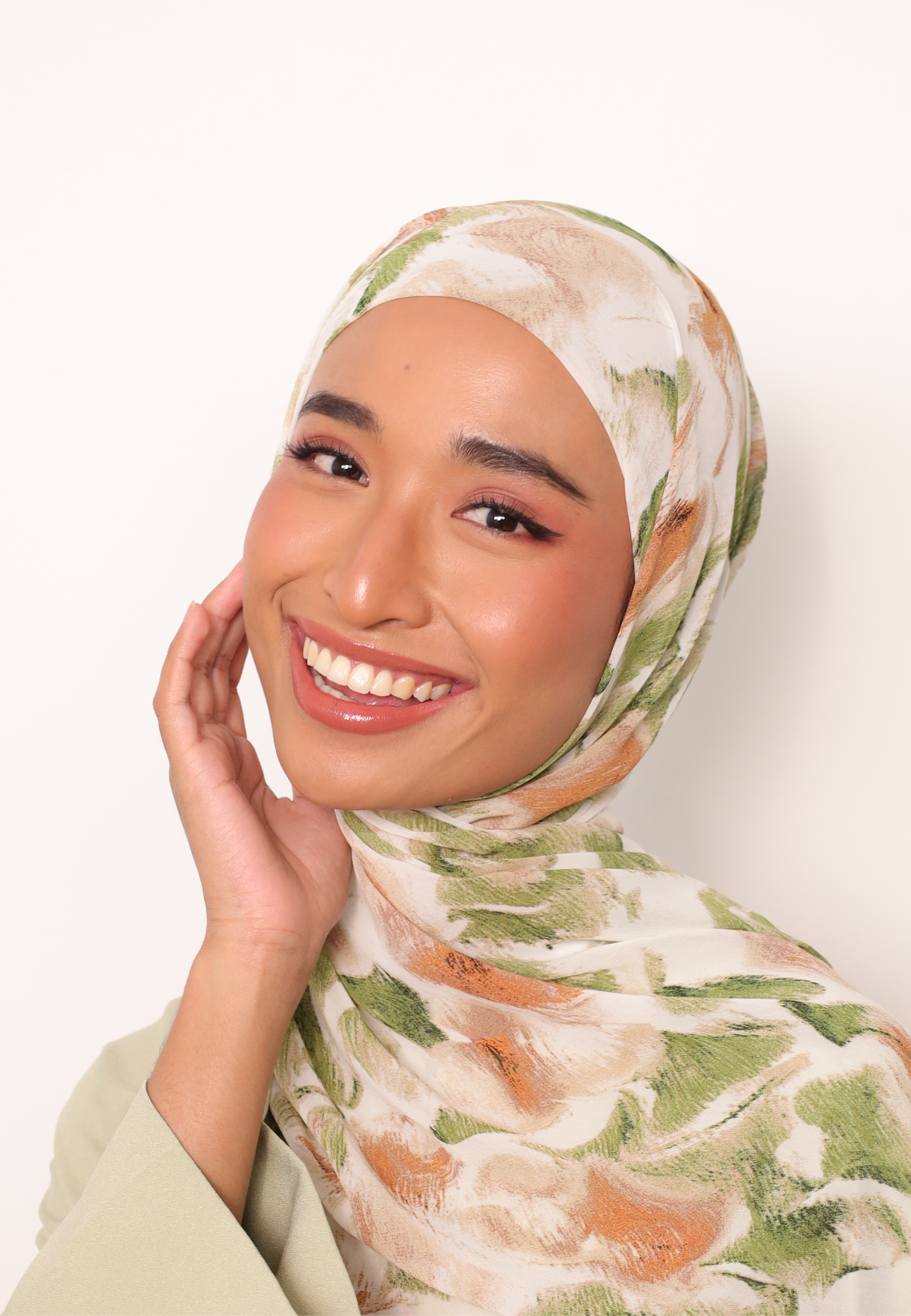 LE BLOOM PRINTED INSTANT SHAWL - YARA