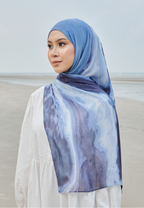 AURA MODAL INSTANT SHAWL - BLUE TIDE
