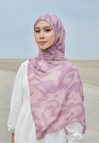 AURA MODAL INSTANT SHAWL - LAVENDER MARBLE