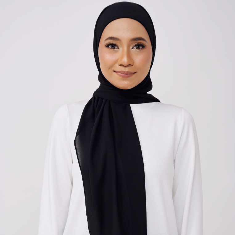 JASMINE ONE LAYER INSTANT BAWAL - BLACK