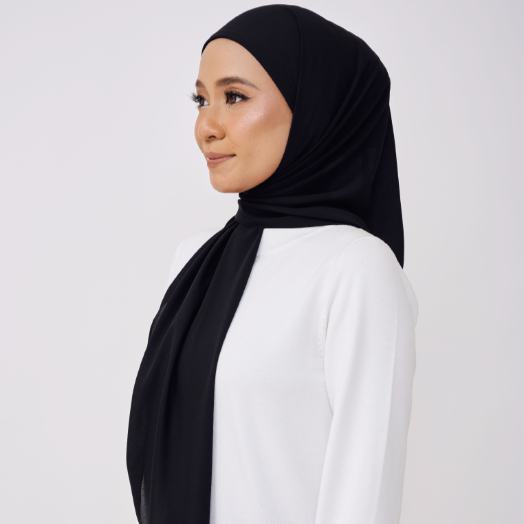 JASMINE ONE LAYER INSTANT BAWAL - BLACK