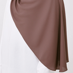 JASMINE HALF MOON INSTANT SHAWL - SHADOW BROWN