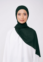 NADINE HALF MOON INSTANT SHAWL  - EMERALD GREEN
