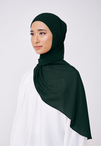 NADINE HALF MOON INSTANT SHAWL  - EMERALD GREEN