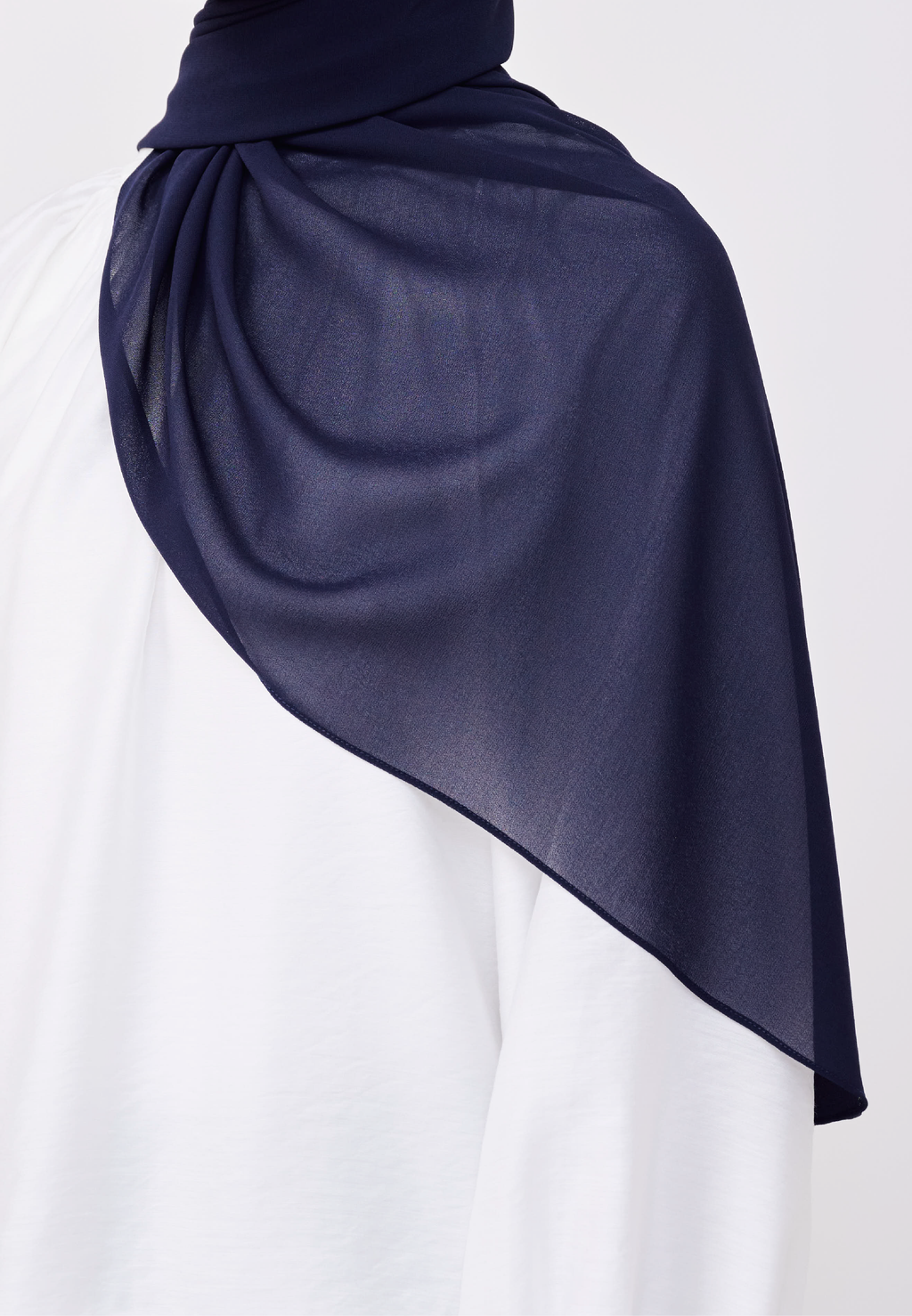 NADINE HALF MOON INSTANT SHAWL  - MARINE NAVY
