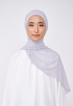NADINE HALF MOON INSTANT SHAWL  - PASTEL LILAC