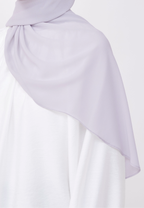 NADINE HALF MOON INSTANT SHAWL  - PASTEL LILAC