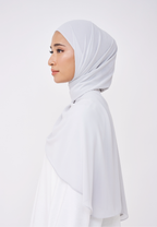 NADINE HALF MOON INSTANT SHAWL  - RHINO GREY