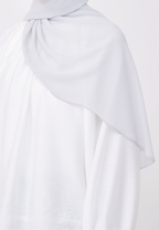 NADINE HALF MOON INSTANT SHAWL  - RHINO GREY