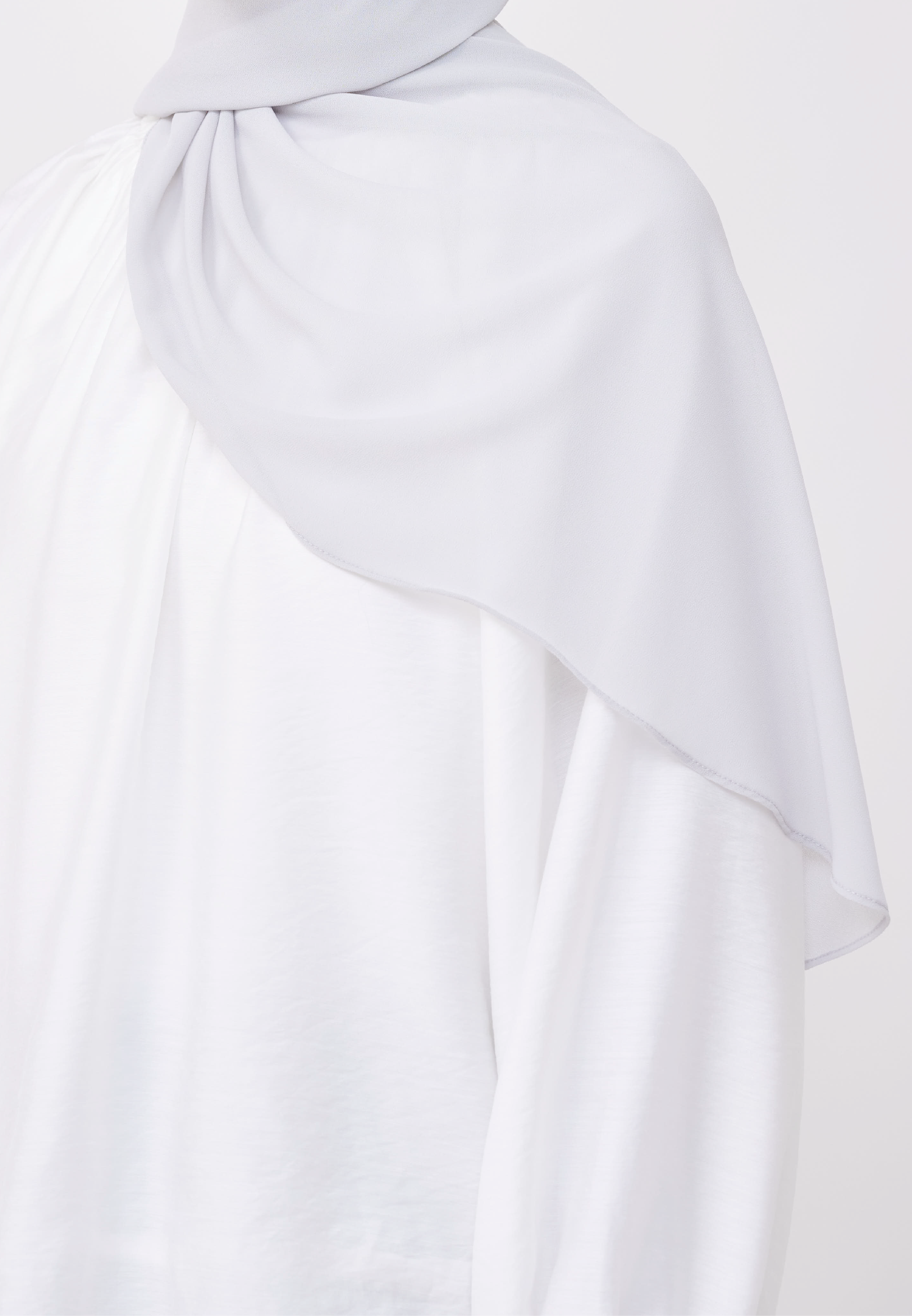 NADINE HALF MOON INSTANT SHAWL  - RHINO GREY