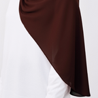 JASMINE HALF MOON INSTANT SHAWL - TAN BROWN