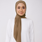 JASMINE ONE LAYER INSTANT BAWAL - MOSS BROWN