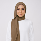 JASMINE HALF MOON SHAWL (NO INNER) - MOSS BROWN