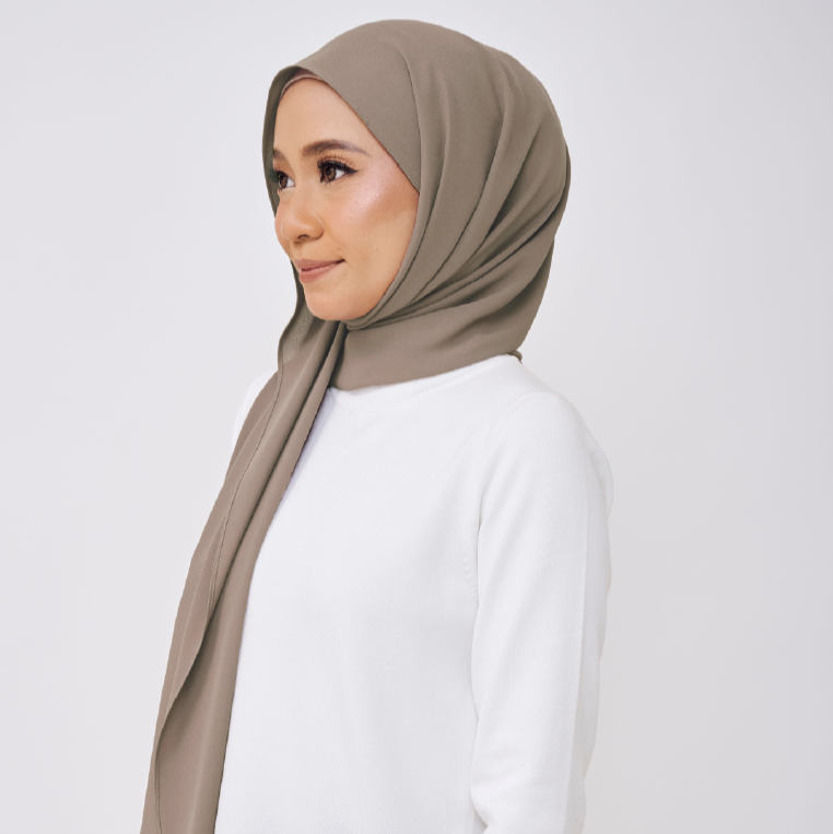 JASMINE LOOSE SHAWL (NO INNER) - ALMOND GREY