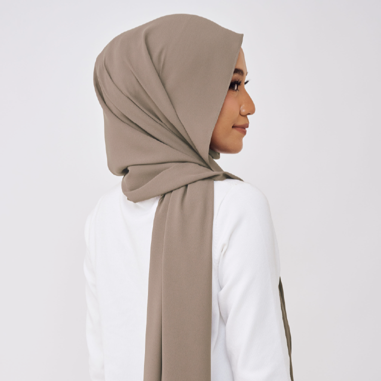 JASMINE LOOSE SHAWL (NO INNER) - ALMOND GREY
