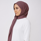 JASMINE HALF MOON SHAWL (NO INNER) - DEEP MAUVE