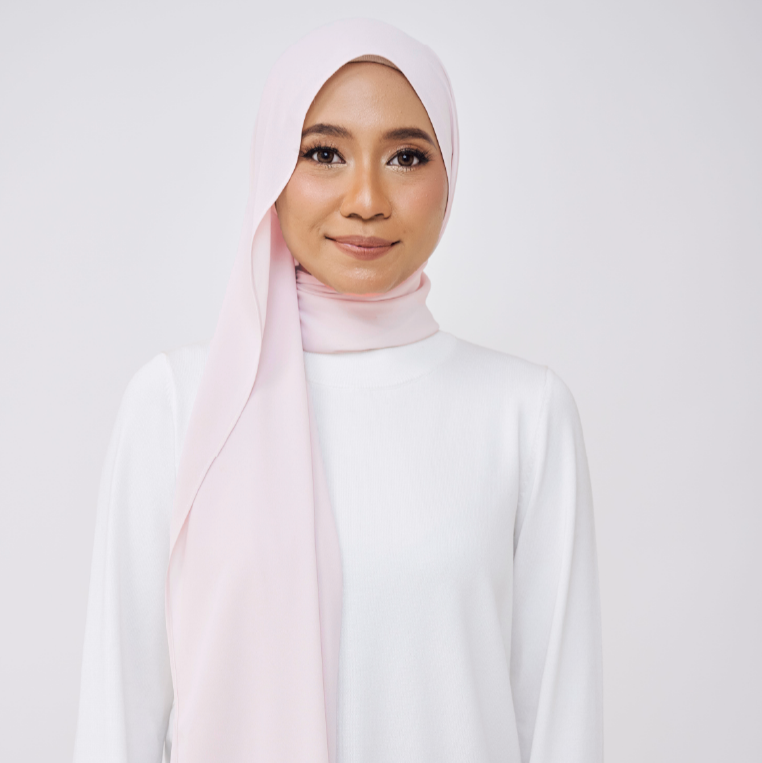 JASMINE HALF MOON SHAWL (NO INNER) - LIGHT PINK