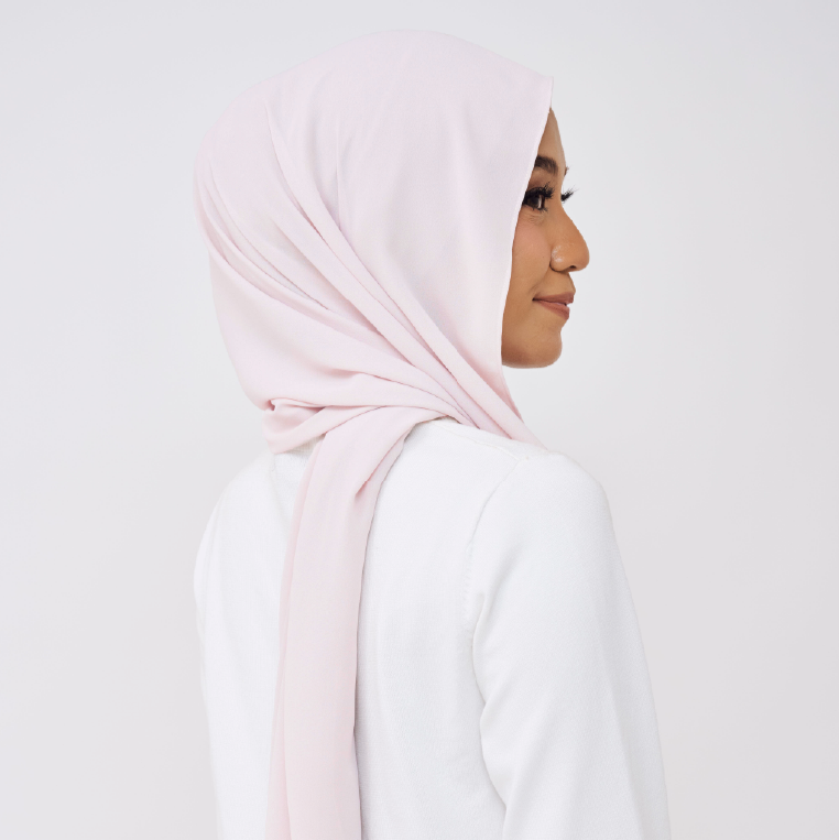 JASMINE HALF MOON SHAWL (NO INNER) - LIGHT PINK