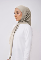 JASMINE ONE LAYER INSTANT BAWAL - ALMOND GREEN