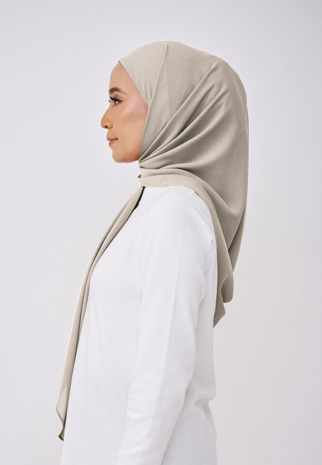 JASMINE ONE LAYER INSTANT BAWAL - ALMOND GREEN