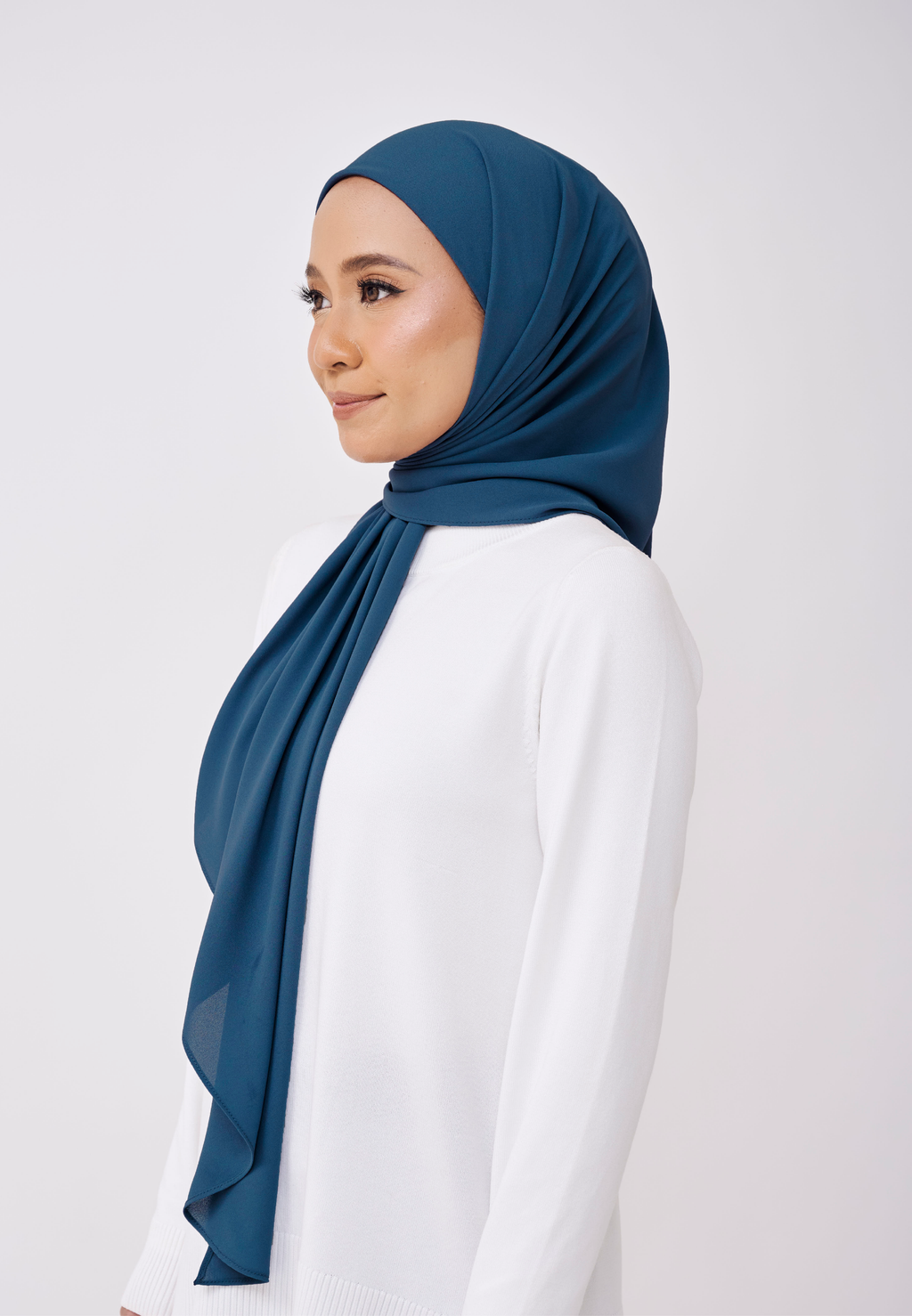 JASMINE ONE LAYER INSTANT BAWAL - TEAL BLUE