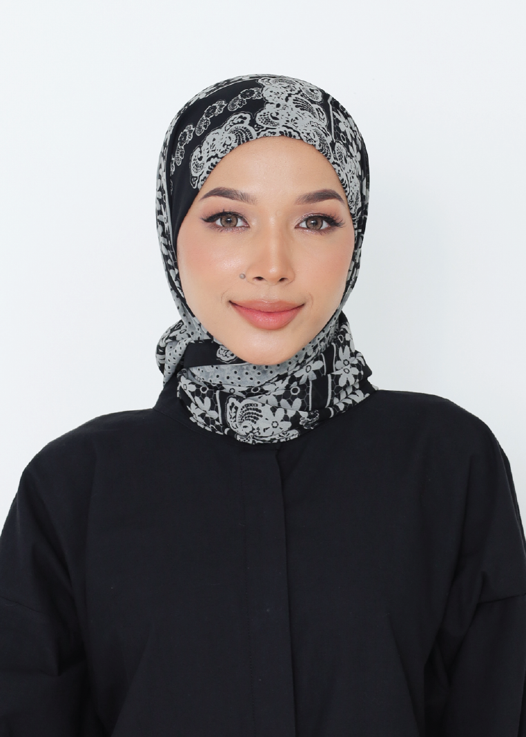 ARTISAN PRINTED INSTANT SHAWL IN KARYA