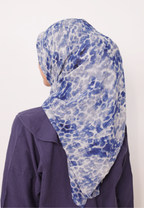 LUMIERÉ PRINTED LOOSE BAWAL - BLEU CELESTE