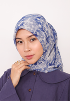 LUMIERÉ PRINTED LOOSE BAWAL - BLEU CELESTE