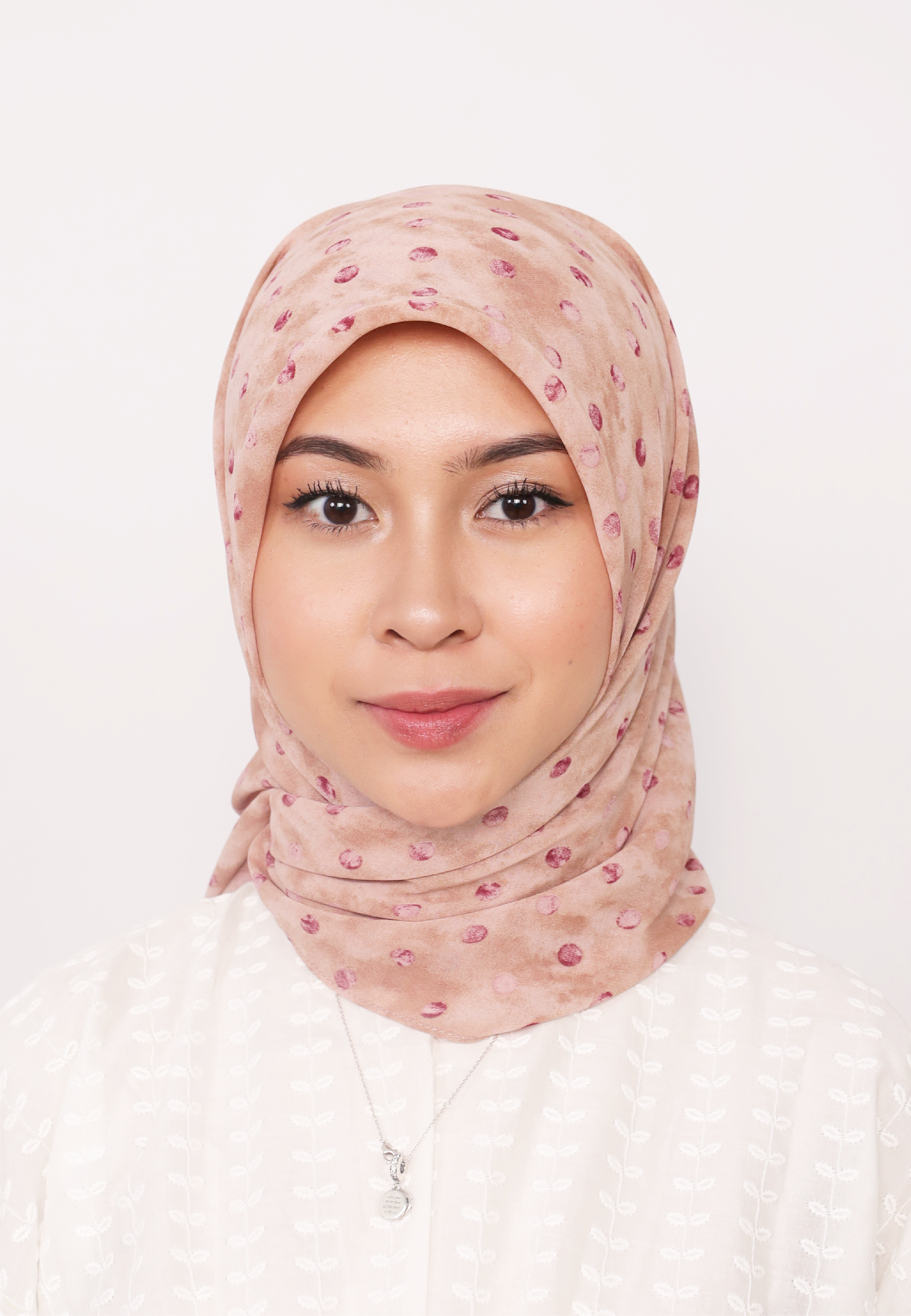 LUMIERÉ PRINTED LOOSE BAWAL - PEACH ROSALIE