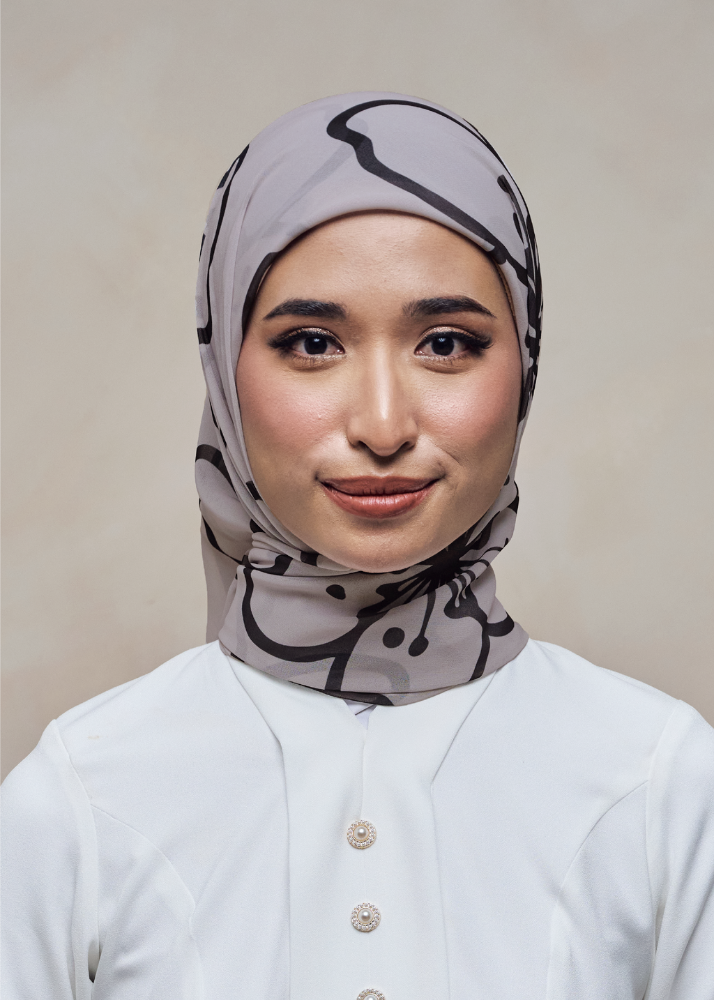 LEBARAN MELANGE LOOSE BAWAL - ASH PETALINE