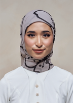 LEBARAN MELANGE LOOSE BAWAL - ASH PETALINE