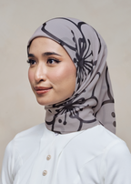 LEBARAN MELANGE LOOSE BAWAL - ASH PETALINE