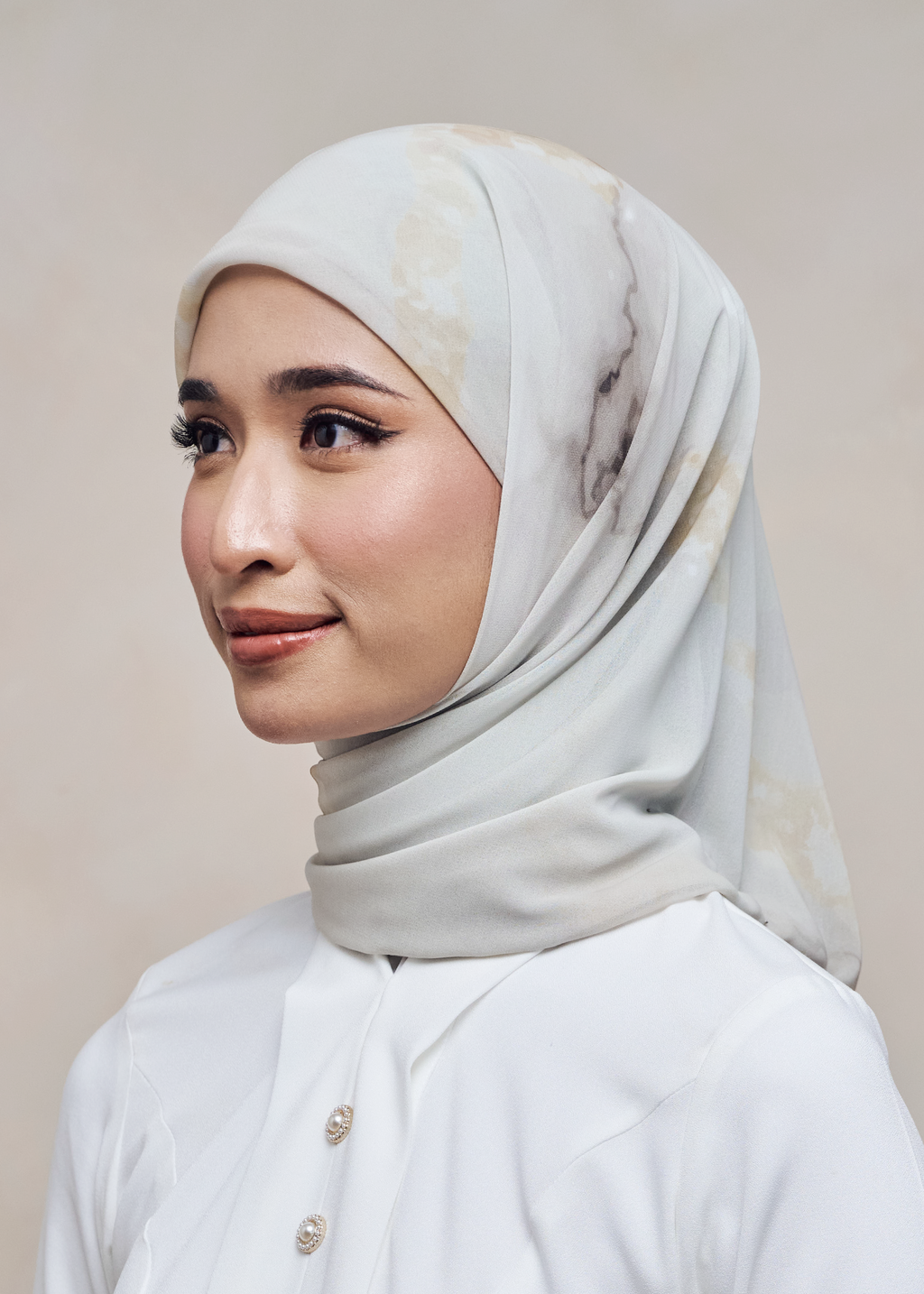LEBARAN MELANGE LOOSE BAWAL - MARBLE