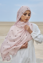 AURA MODAL LOOSE SHAWL - BUTTERCREAM POLKA
