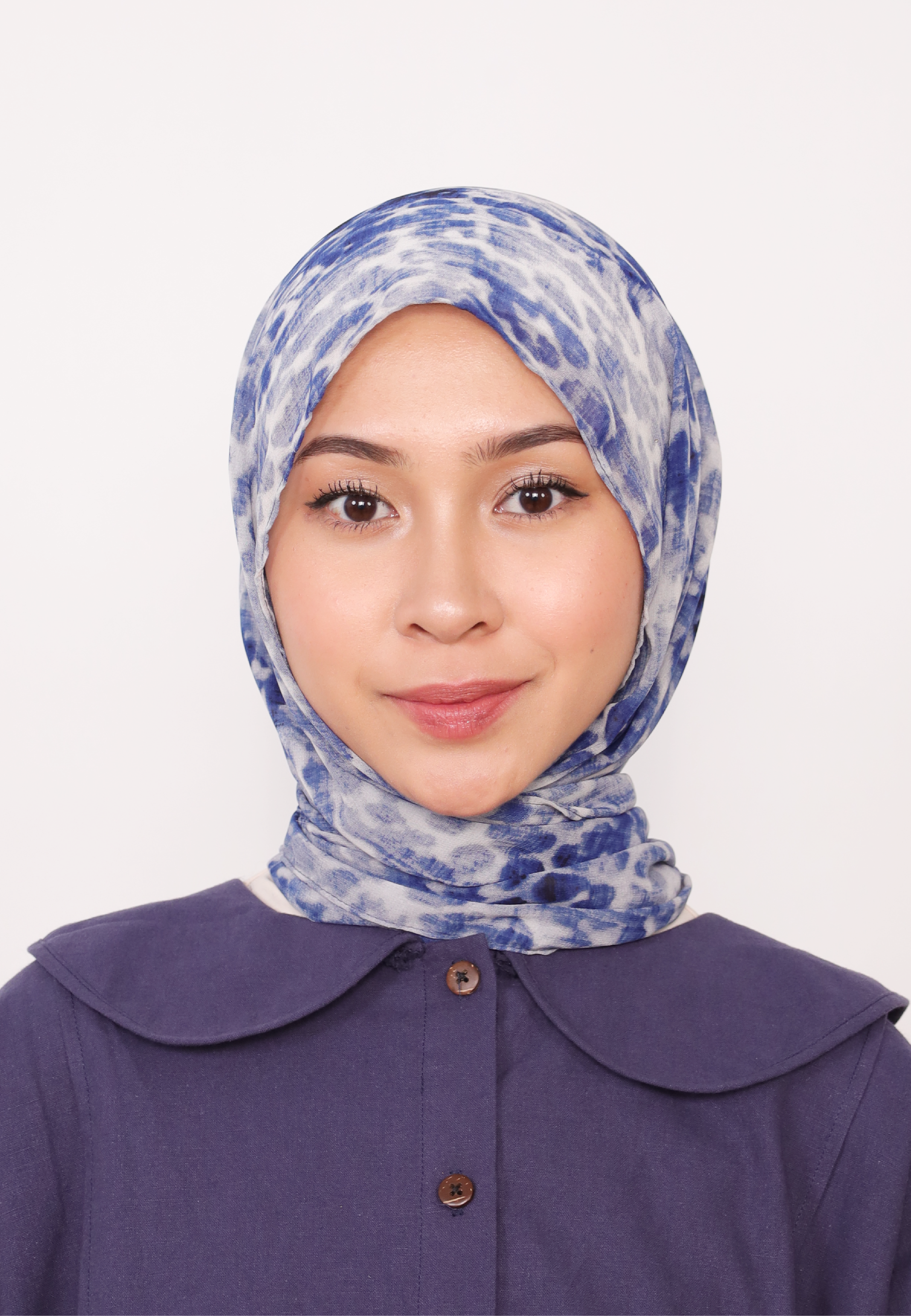 LUMIERÉ PRINTED LOOSE SHAWL - BLEU CELESTE