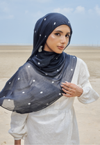 AURA MODAL LOOSE SHAWL - ECLIPSE POLKA
