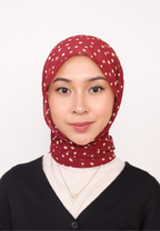 LUMIERÉ PRINTED LOOSE SHAWL - MAROON DOT