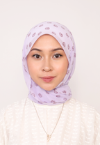 LUMIERÉ PRINTED LOOSE SHAWL - PURPLE PAISLEY