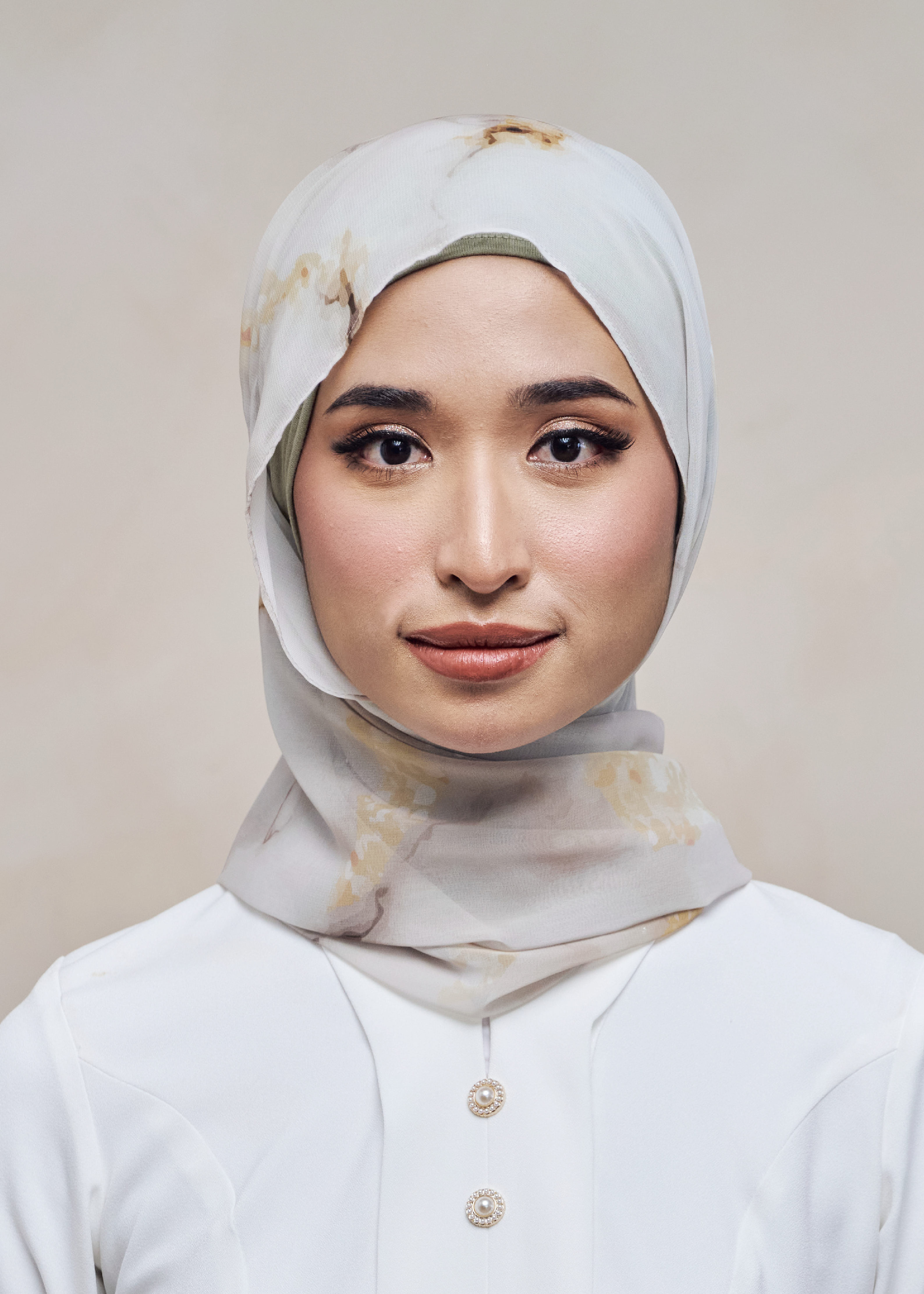 LEBARAN MELANGE LOOSE SHAWL - MARBLE