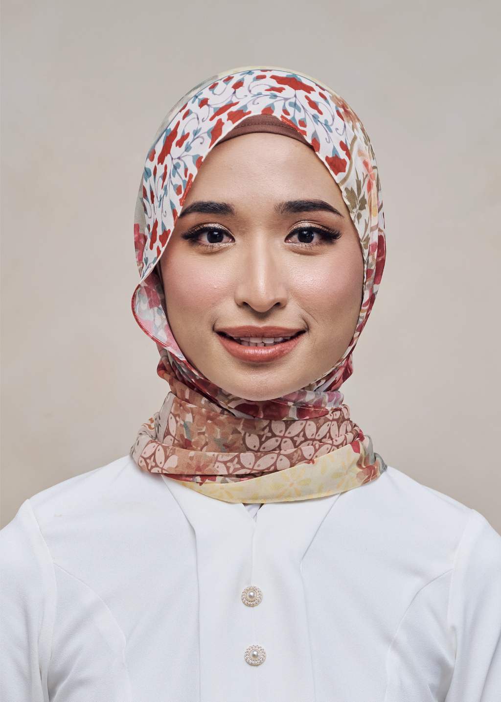 LEBARAN MELANGE LOOSE SHAWL - MOSAIC