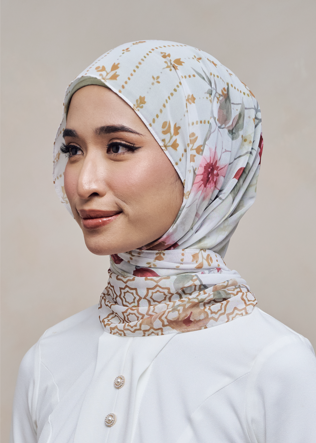 LEBARAN MELANGE LOOSE SHAWL - POTPOURRI