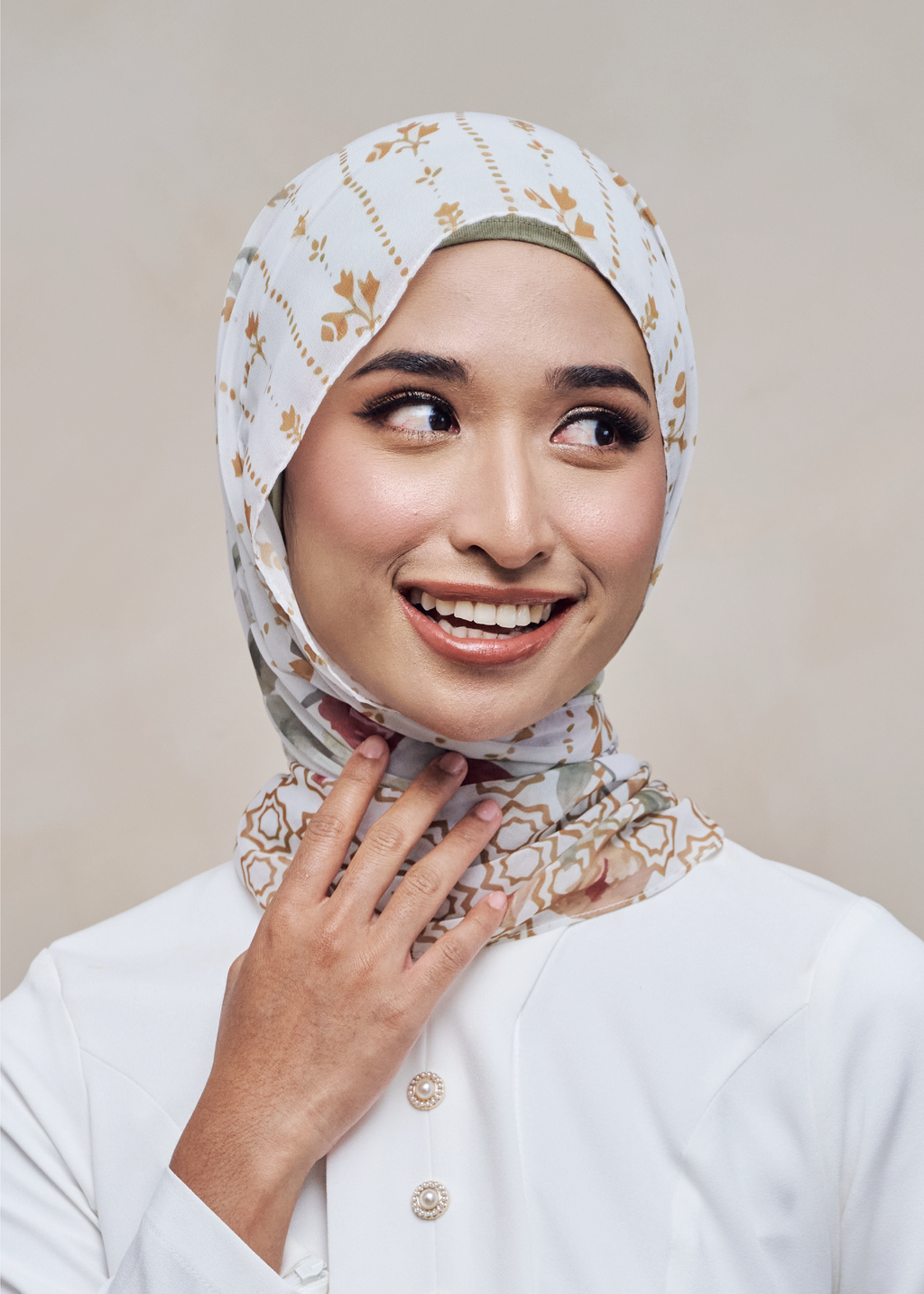 LEBARAN MELANGE LOOSE SHAWL - POTPOURRI