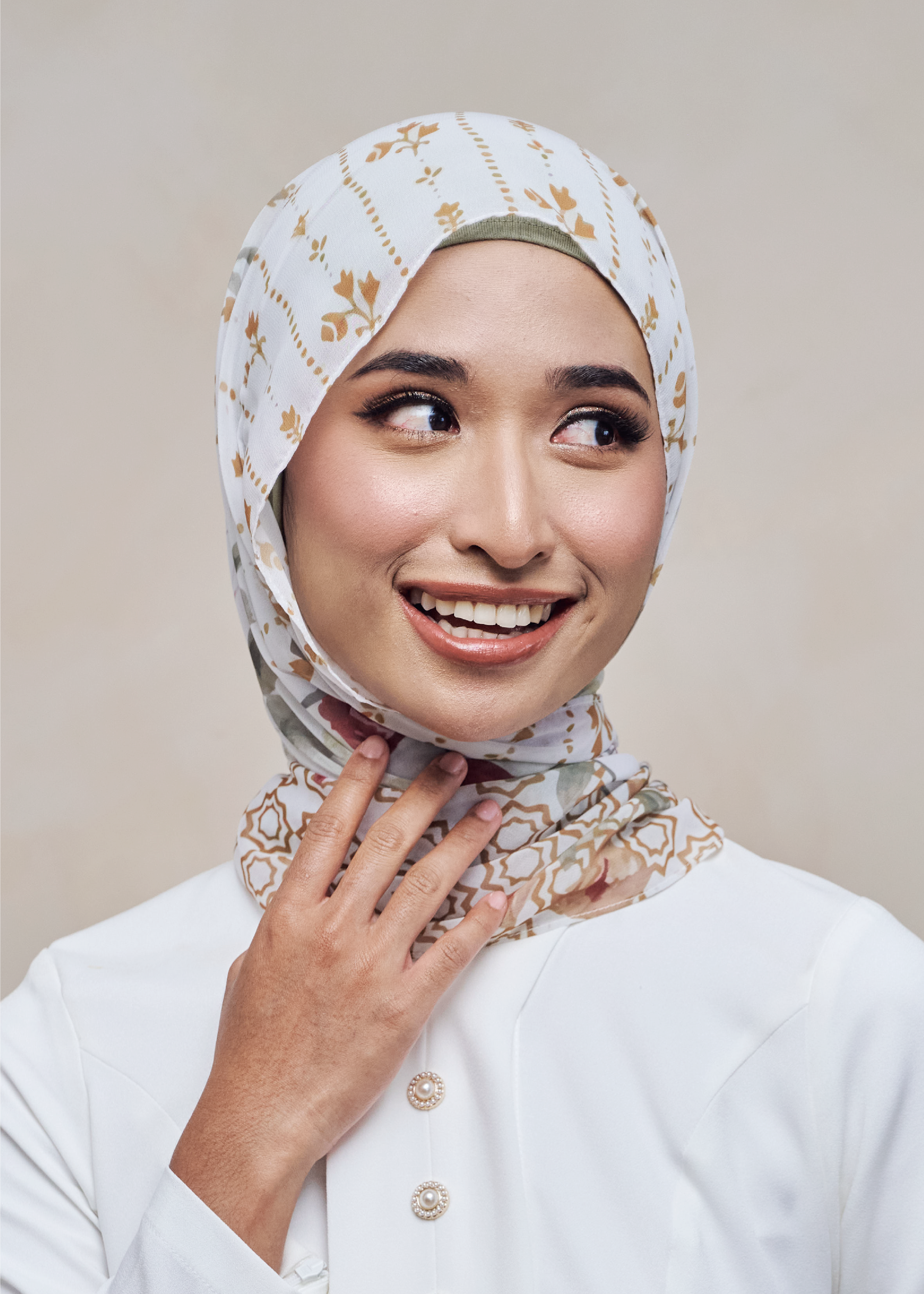 LEBARAN MELANGE LOOSE SHAWL - POTPOURRI