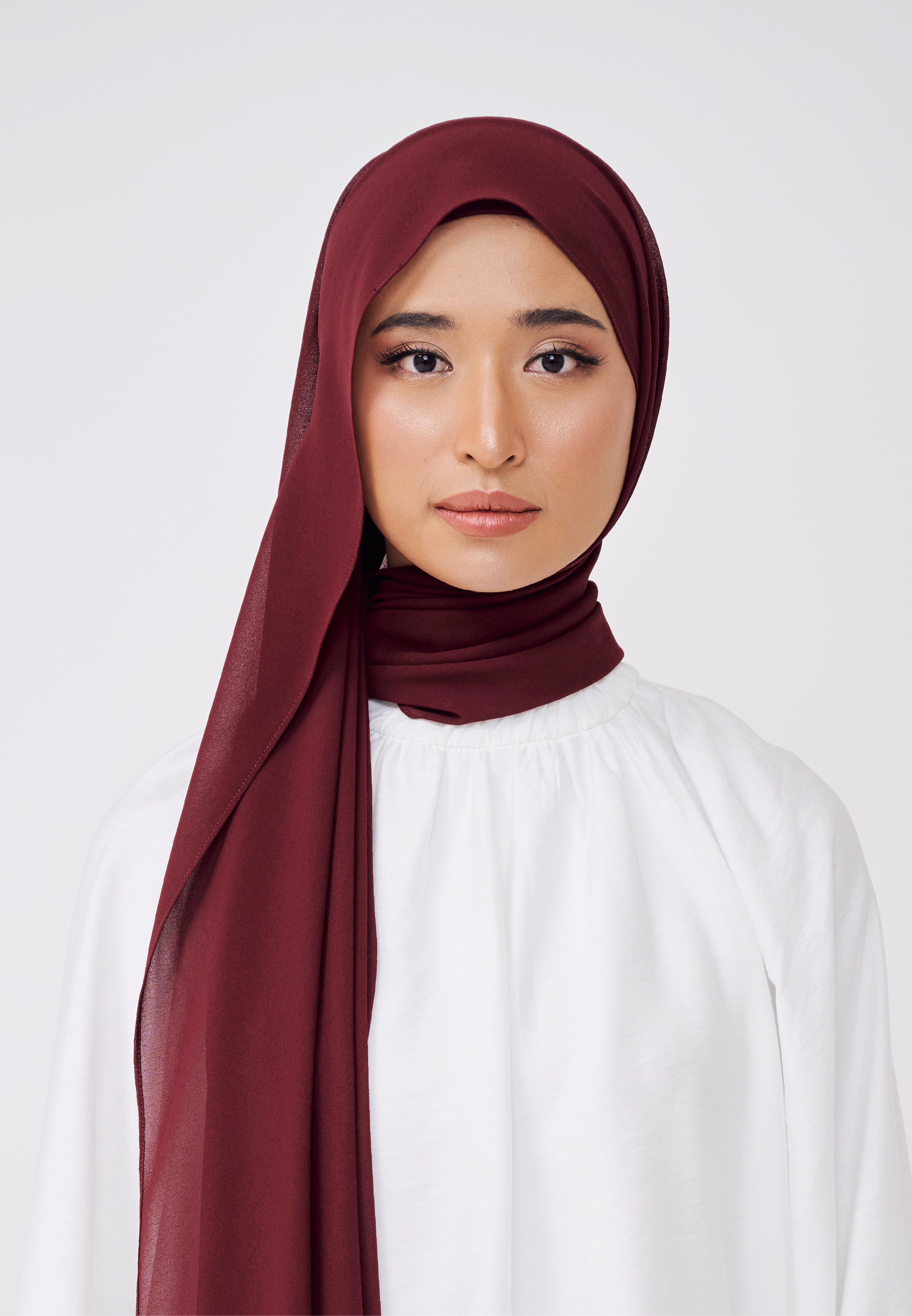 NADINE LOOSE SHAWL (NO INNER) - MAROON