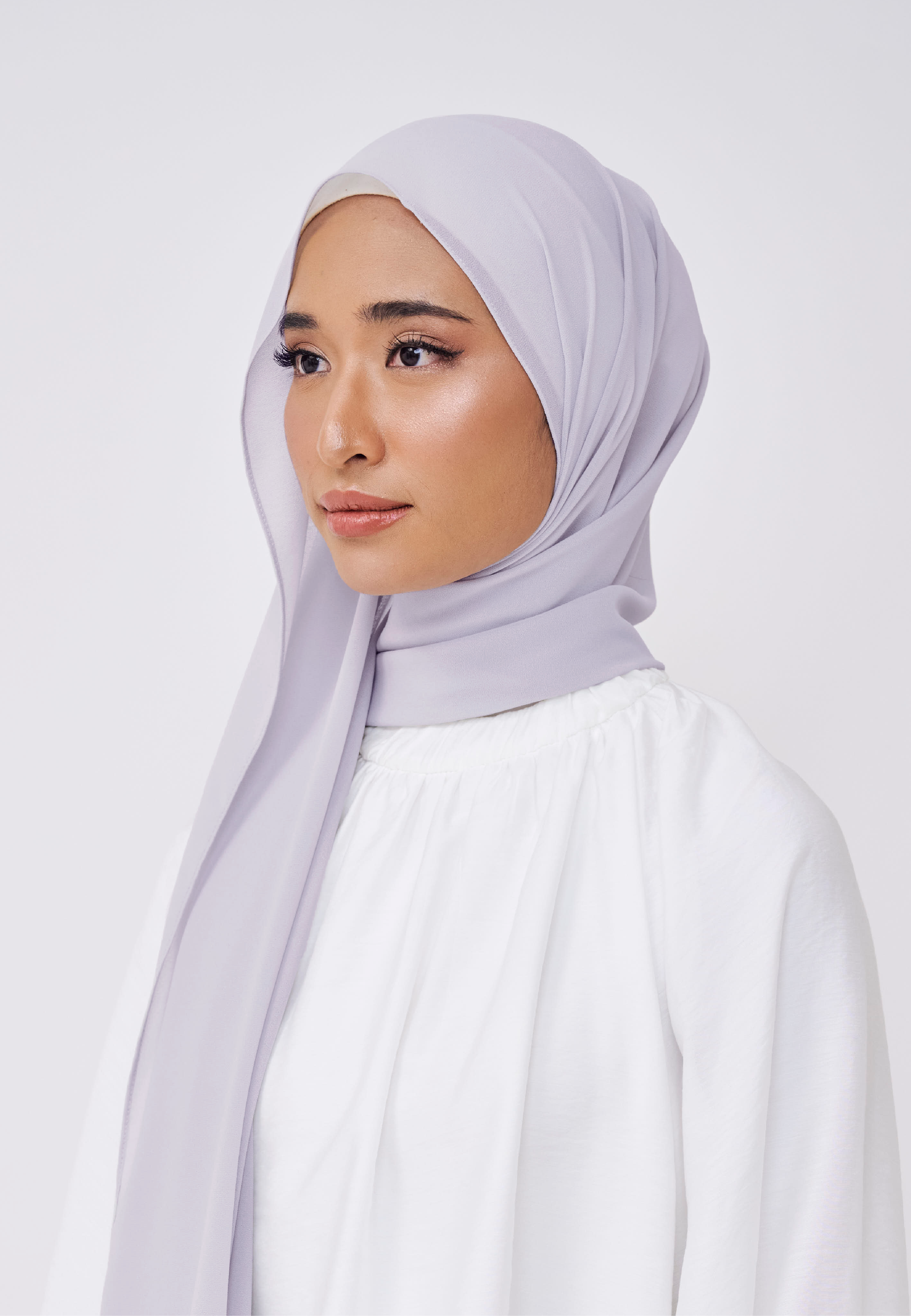 NADINE LOOSE SHAWL (NO INNER) - PASTEL LILAC