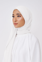 NADINE LOOSE SHAWL (NO INNER) - PEARL WHITE