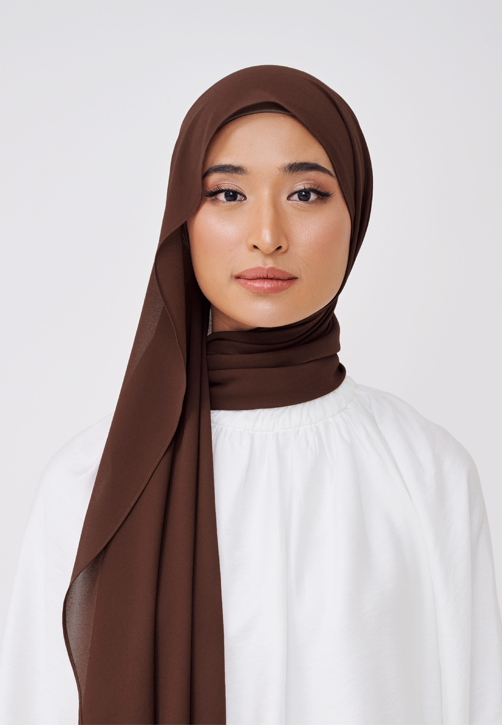NADINE LOOSE SHAWL (NO INNER) - RICH BROWN