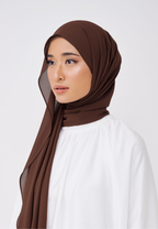 NADINE LOOSE SHAWL (NO INNER) - RICH BROWN