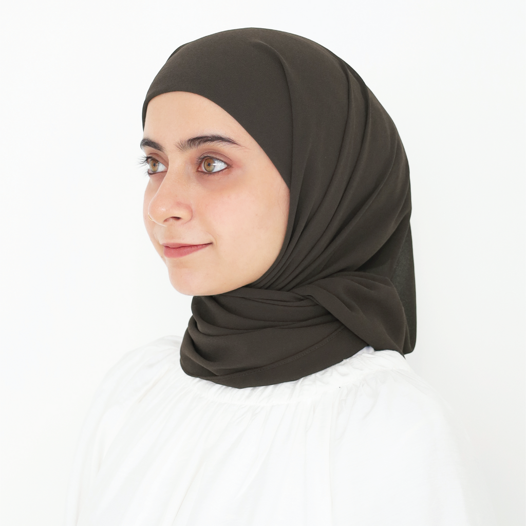 ELZA INSTANT SHAWL - MOSS GREEN